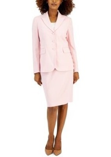 Kasper Womens Hampton Texture Notched Collar Jacket Hampton Textured Pencil Skirt