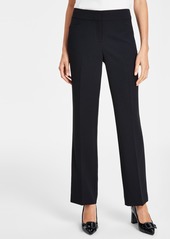 Kasper Women's Mid-Rise Fly Front L-Pocket Trousers - Black