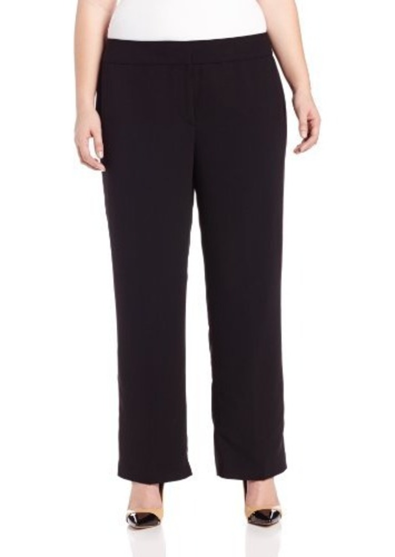 kasper plus size crepe slim pant