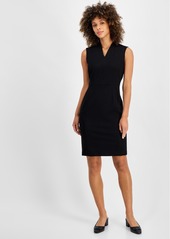 Kasper Women's Ponte-Knit Sheath Dress - Black