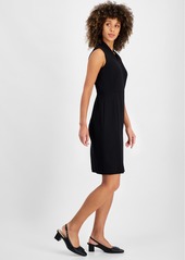 Kasper Women's Ponte-Knit Sheath Dress - Black