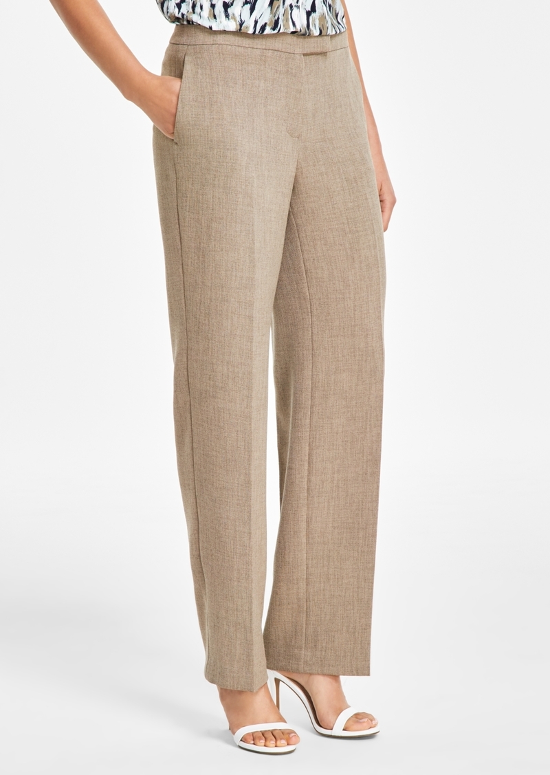 Kasper Women's Straight-Leg Extended-Tab Pants - Cypress Grey
