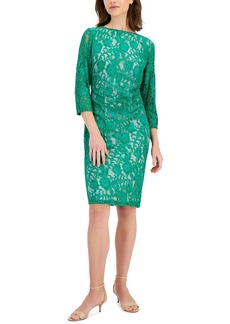Kasper Womens Lace Calf Midi Dress