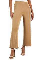 Kasper Womens Stretch Knit Wide Leg Pants