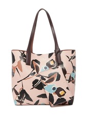 Kate Spade abstract print reversible leather tote