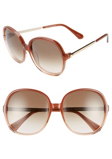 Kate Spade New York adriyanna 60mm round sunglasses in Brown at Nordstrom Rack