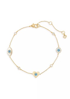 Kate Spade All Seeing Goldtone & Cubic Zirconia Anklet