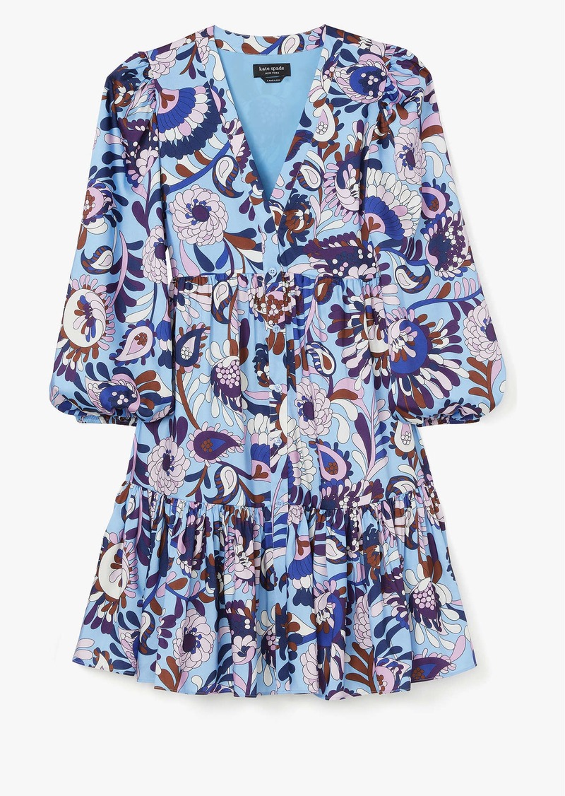 Kate Spade Autumn Paisley Twill Dress