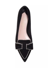 Kate Spade Be Dazzled Embellished Suede Flats