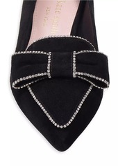 Kate Spade Be Dazzled Embellished Suede Flats