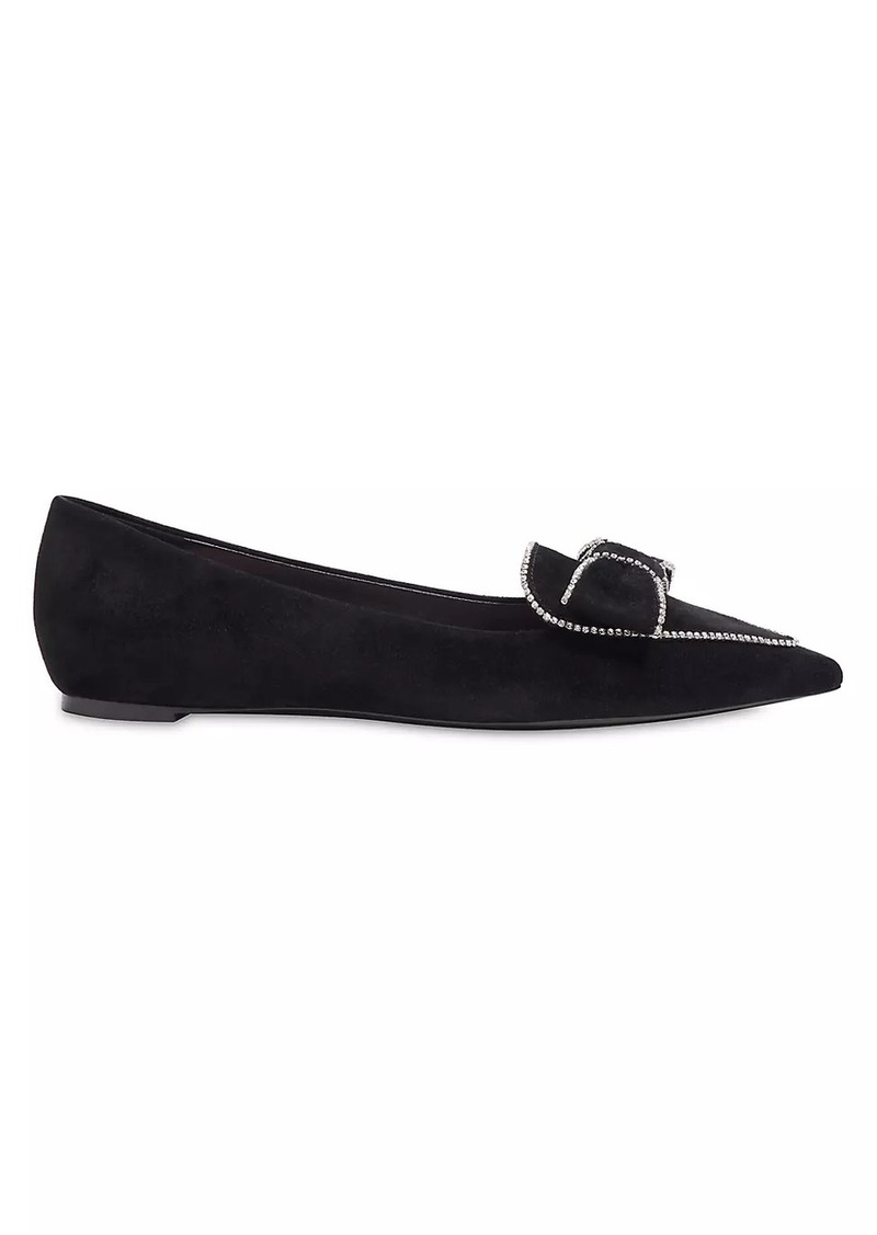 Kate Spade Be Dazzled Embellished Suede Flats