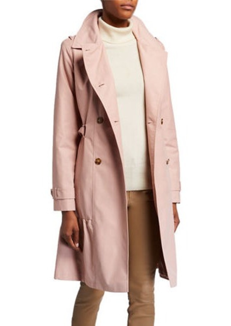 Kate Spade belted prairie style midi trench coat | Outerwear