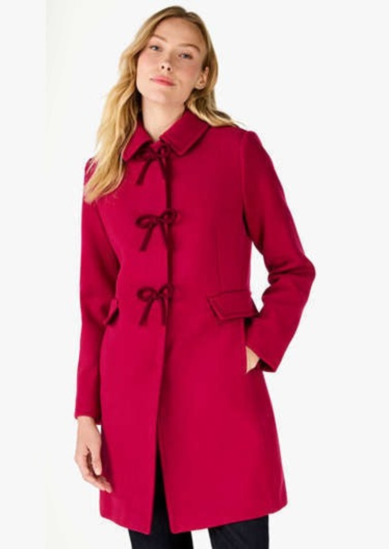 Kate Spade Bow Detail Wool Coat