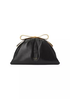 Kate Spade Bow Frame Leather Clutch