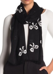 Kate Spade bow print oblong scarf
