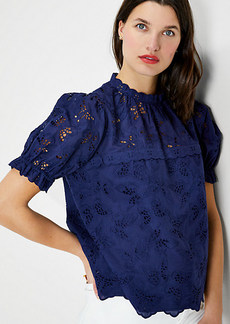 Kate Spade Butterfly Eyelet Top