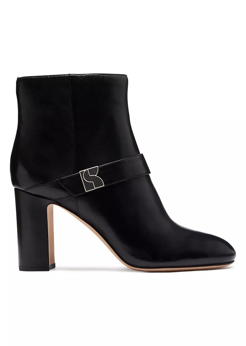 Kate Spade Casual Dakota Zip-Up Leather Booties