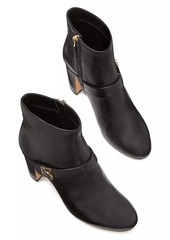 Kate Spade Casual Dakota Zip-Up Leather Booties