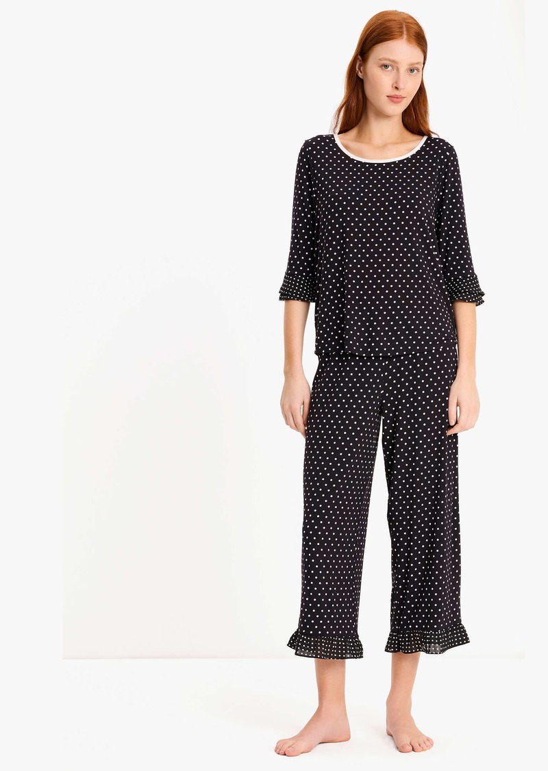 Kate Spade Classic Dot Crop Pj Set