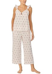 Kate Spade Cotton Poplin Tank Cropped PJ Set