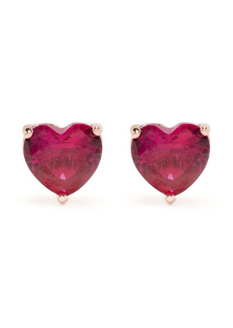 Kate Spade crystal heart-stud earrings