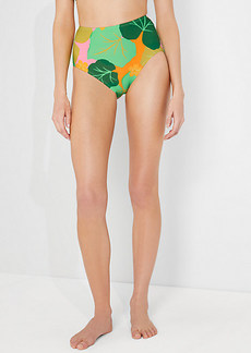 Kate Spade Cucumber Floral High-Waist Bikini Bottom