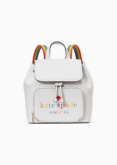 Kate Spade Darcy Flap Rainbow Backpack