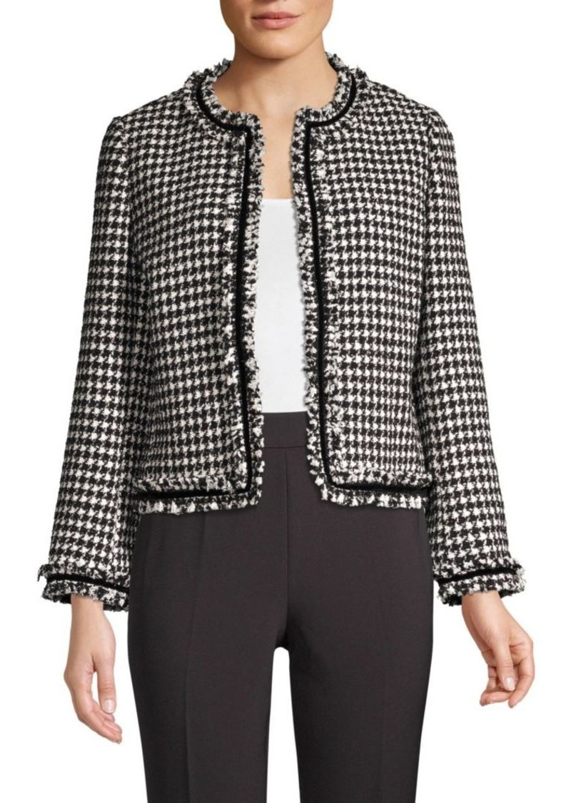 Kate Spade Dashing Beauty Houndstooth Tweed Jacket | Outerwear