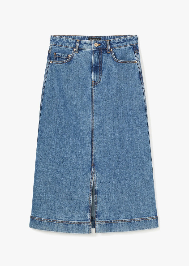 Kate Spade Denim Midi Skirt