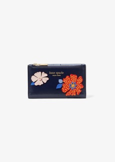 Kate Spade Dottie Bloom Flower Applique Small Slim Bifold Wallet