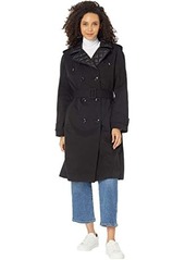 Kate Spade Double-Breasted Trench with Quilted Hood