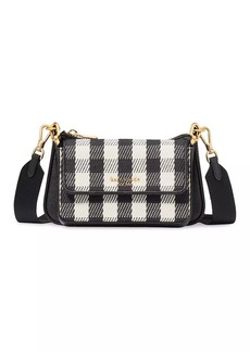Kate Spade Double Up Gingham Leather Crossbody Bag