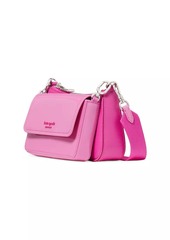 Kate Spade Double Up Patent Saffiano Leather Crossbody Bag