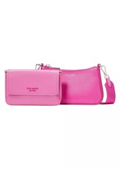 Kate Spade Double Up Patent Saffiano Leather Crossbody Bag
