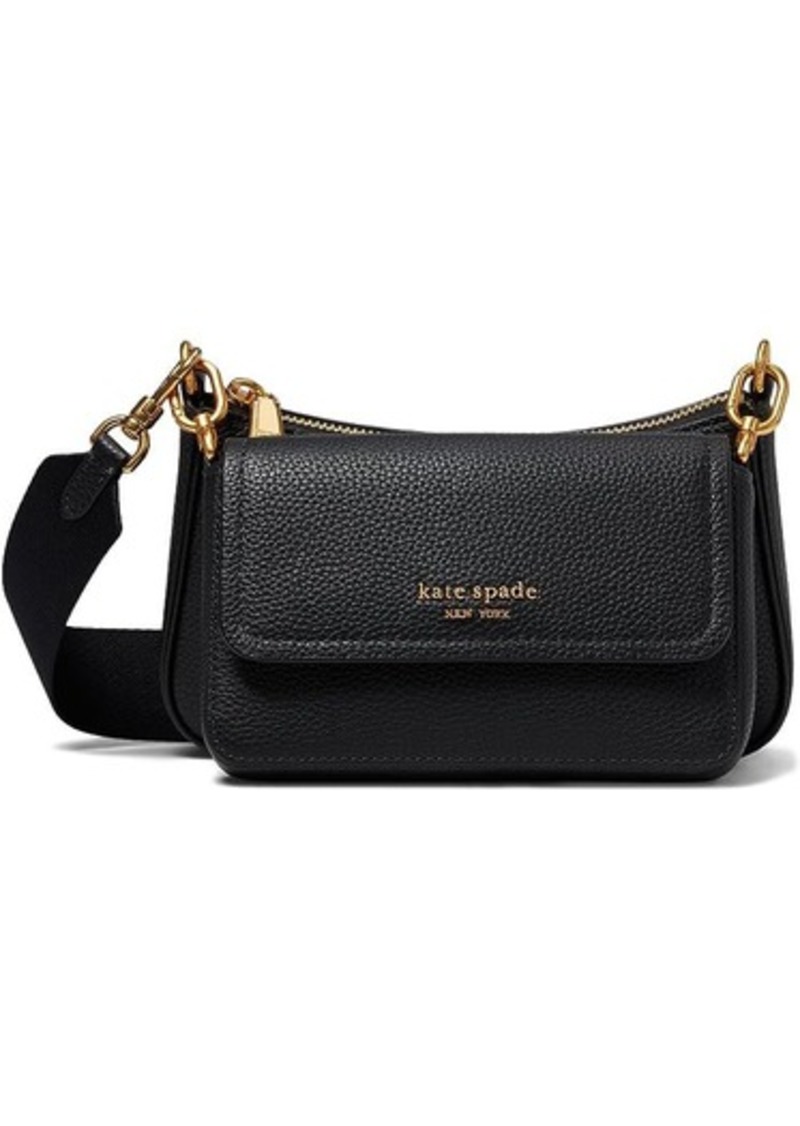 Kate Spade Double Up Pebbled Leather Crossbody