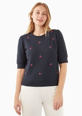 Kate Spade Embroidered Cherry Pullover