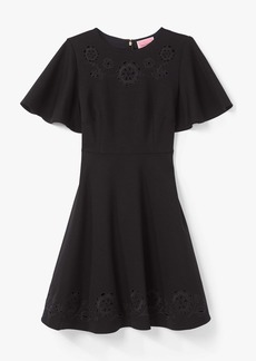 Kate Spade Embroidered Cutwork Ponte Dress