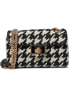 Kate Spade Evelyn Sequin Houndstooth Fabric Small Shoulder Crossbody