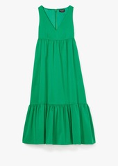 Kate Spade Faille V-Neck Midi Dress