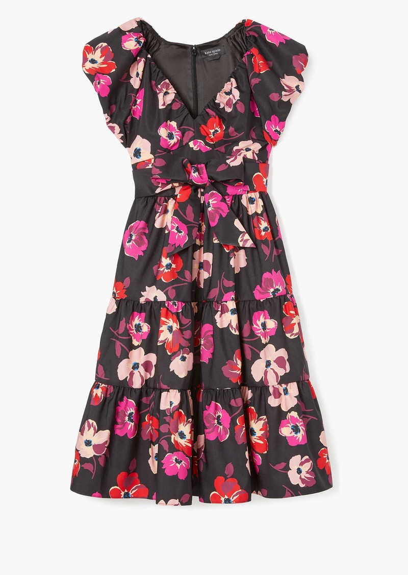 Kate Spade Fall Poppies Midi Dress