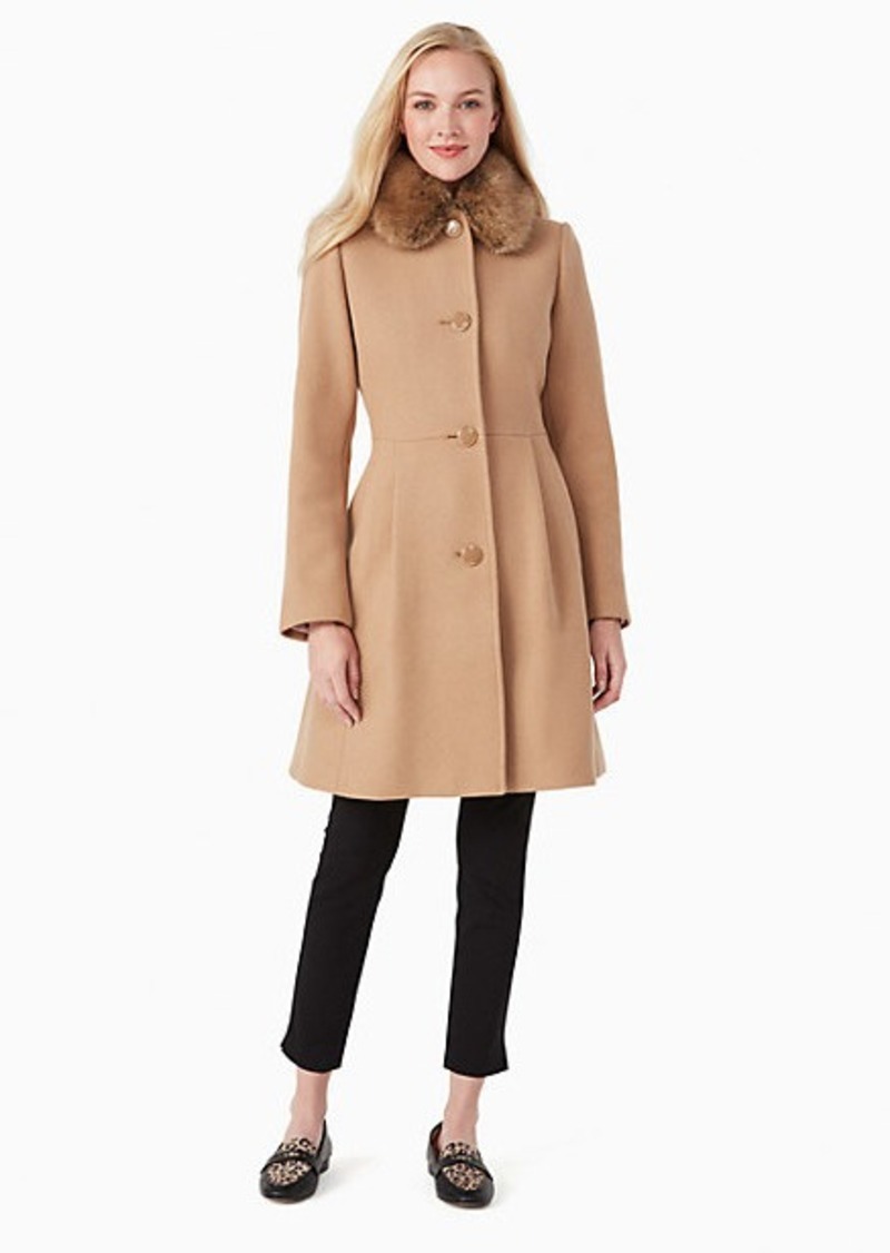 Fit & Flare Wool Coat - 60% Off!