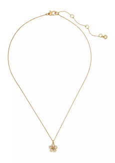 Kate Spade Fleurette Goldtone & Cubic Zirconia Pendant Necklace