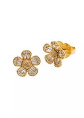Kate Spade Fleurette Goldtone & Cubic Zirconia Stud Earrings