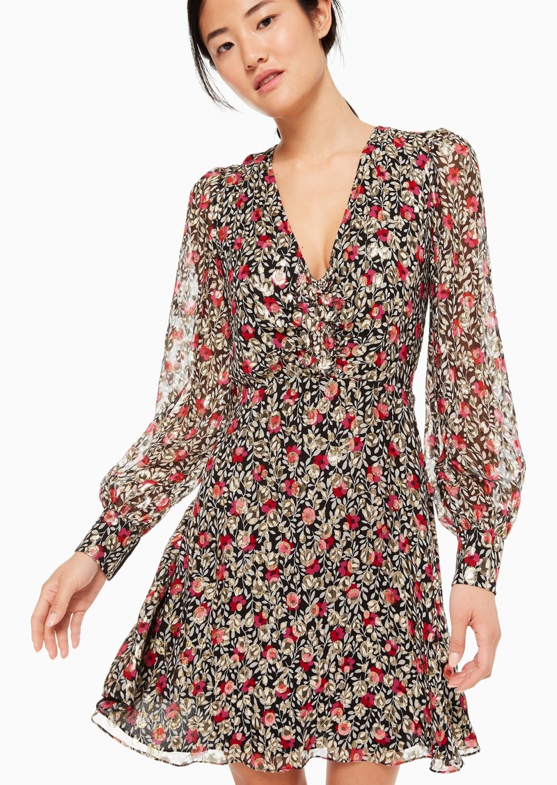 Kate Spade floral park clip dot dress | Dresses