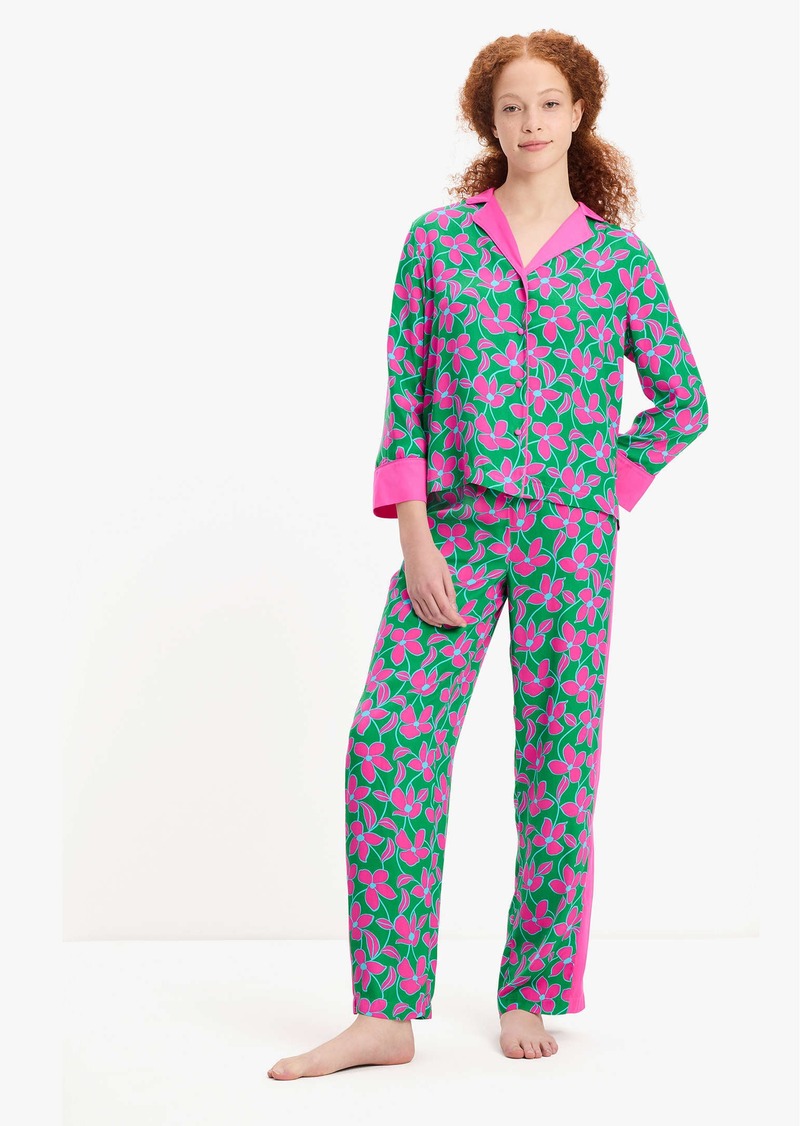 Kate Spade Floral Vines Long Pj Set