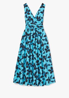 Kate Spade Floral Vines V-Neck Dress