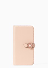 Kate Spade flower hardware wrap folio iphone xs case
