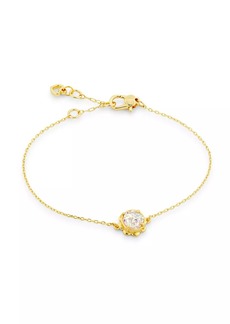 Kate Spade Glam Gems Solitaire Goldtone & Cubic Zirconia Bracelet