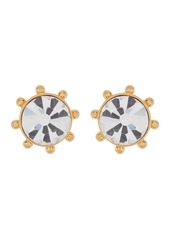 Kate Spade New York gold-tone bezel set crystal stud earrings in Emerald at Nordstrom Rack