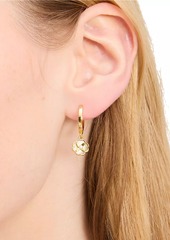 Kate Spade Goldtone & Cubic Zirconia Flower Drop Earrings